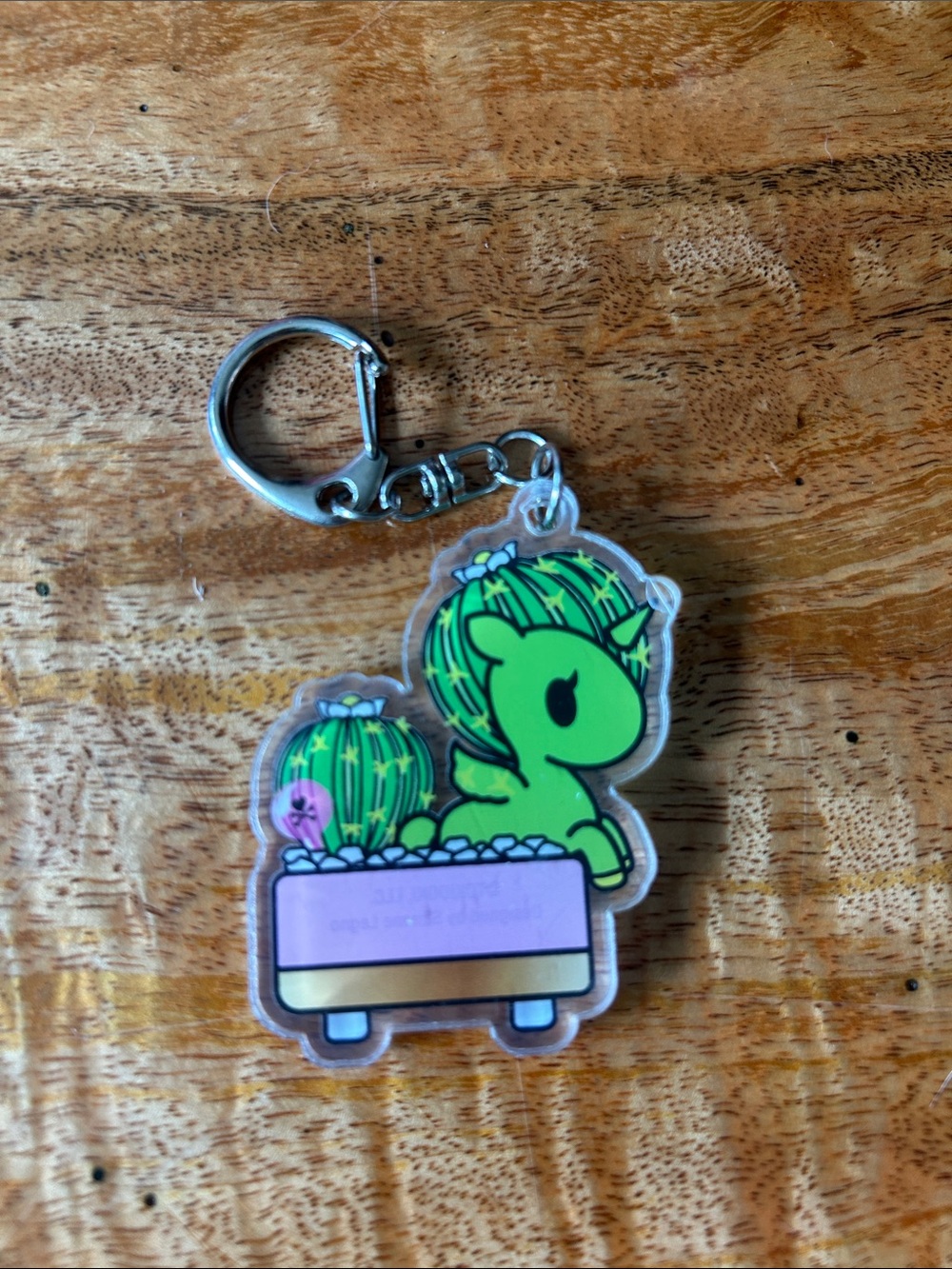 TOKIDOKI Unicorno Green Cactus Acrylic Keychain